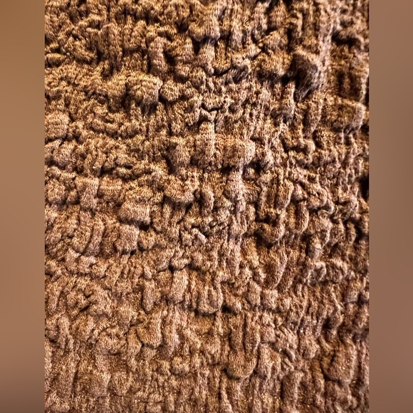 Anthropologie Maeve Brown Stretch Smocked Top - XXS - Picture 4 of 7